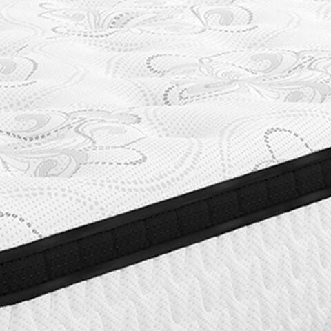 Chime 12 Inch Hybrid White California King Mattress and Foundation Set - M697M1