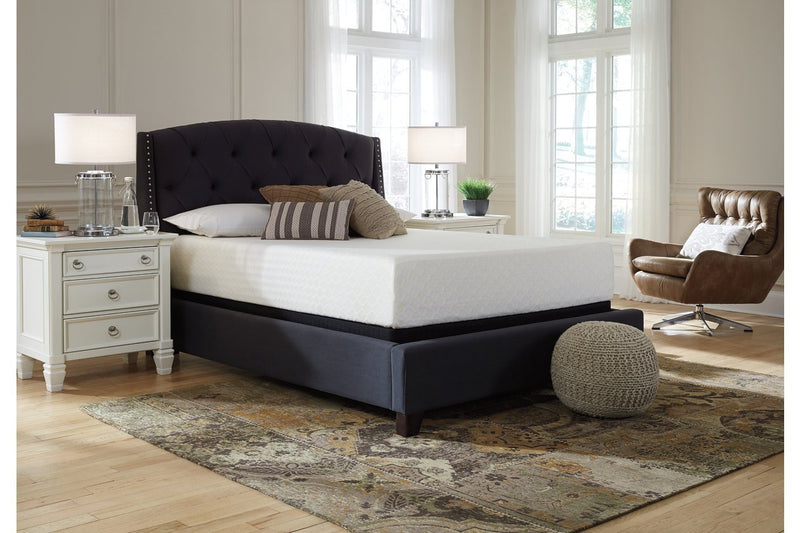 Chime 12 Inch Memory Foam White Queen Mattress in a Box - Gate FurnitureQueen Mattress