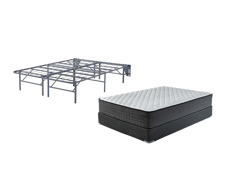 Chime 8 Inch Memory Foam Mattress with Foundation in White - PKG010303