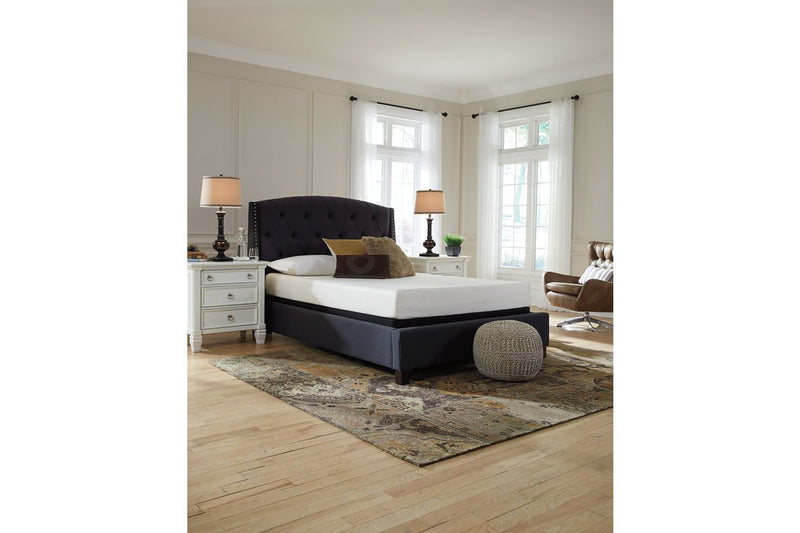 Chime 8 Inch Memory Foam White Queen Mattress in a Box - Gate FurnitureQueen Mattress