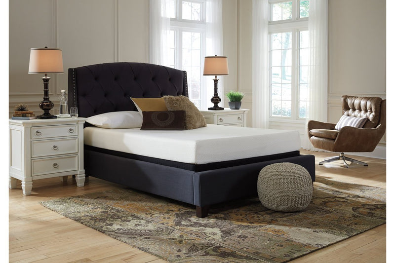 Chime 8 Inch Memory Foam White Queen Mattress in a Box - Gate FurnitureQueen Mattress