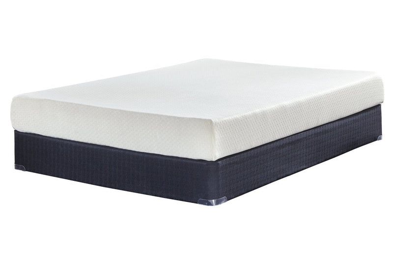 Chime 8 Inch Memory Foam White Queen Mattress in a Box - Gate FurnitureQueen Mattress