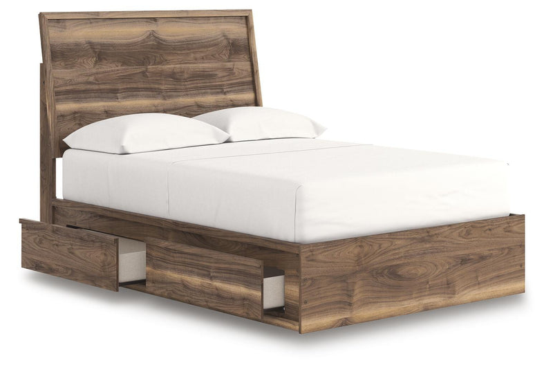 Chirason Brown Full Panel Bed with Storage - PCB3367B28