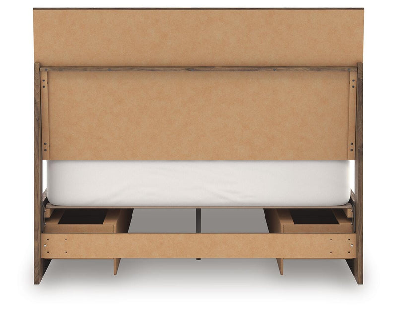Chirason Brown Queen Panel Bed with Storage - PCB3367B4