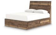 Chirason Brown Queen Panel Bed with Storage - PCB3367B4