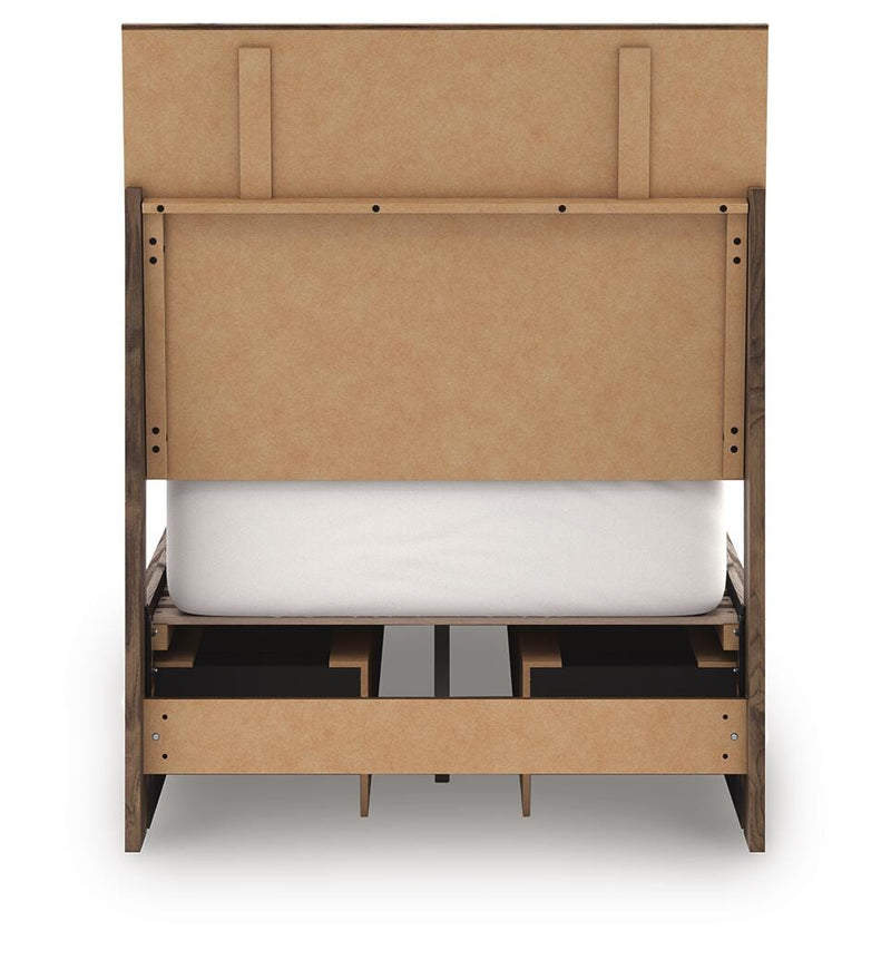 Chirason Brown Twin Panel Bed with Storage - PCB3367B27