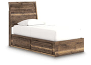 Chirason Twin Panel Bed with Storage, Dresser and Mirror - PCB3367B30