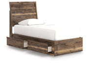Chirason Twin Panel Bed with Storage, Dresser and Mirror - PCB3367B30