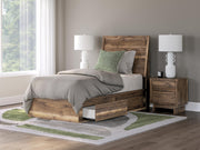 Chirason Twin Panel Bed with Storage, Dresser and Mirror - PCB3367B30