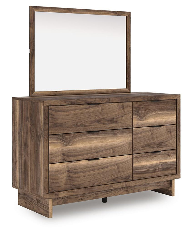 Chirason Twin Panel Bed with Storage, Dresser and Mirror - PCB3367B30