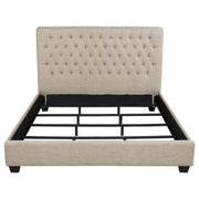 Chloe Upholstered California King Panel Bed Oatmeal - 300007KW