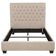 Chloe Upholstered Full Panel Bed Oatmeal - 300007F