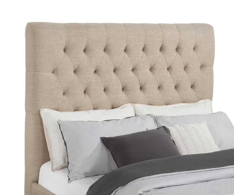 Chloe Upholstered Full Panel Bed Oatmeal - 300007F