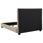 Chloe Upholstered Queen Panel Bed Oatmeal - 300007Q