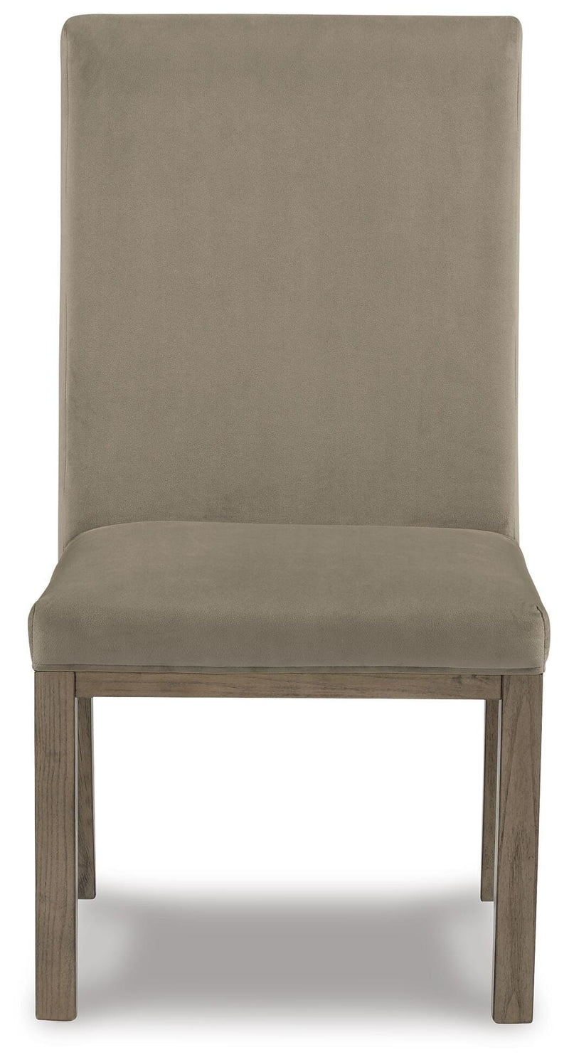 Chrestner Gray Dining Table and 6 Chairs - D983D5