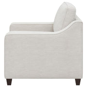 Christine Upholstered Sloped Arm Accent Chair Beige - 552063