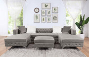 Ciabattoni Gray Ottoman - CM6256GY-OT