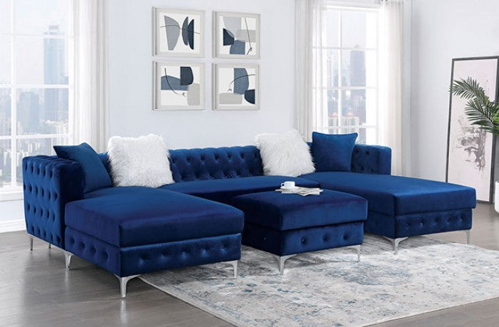 Ciabattoni Navy Sectional - CM6256NV-SECT