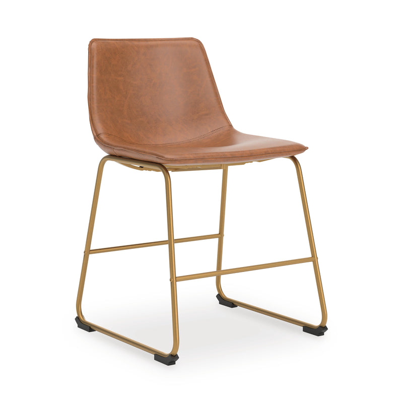 Ciabori Brown/Gold Dining Chair, Set of 2 - PCD373-02