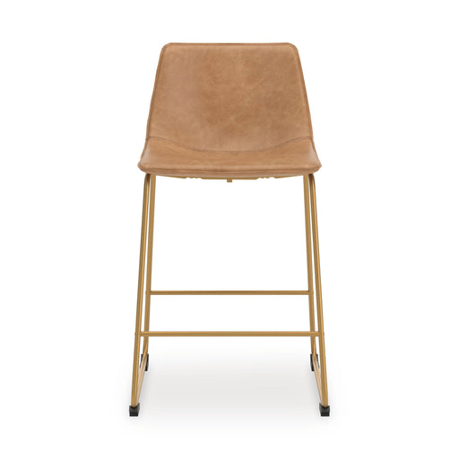 Ciabori Toast/Gold Bar Height Bar Stool, Set of 2 - PCD373-330