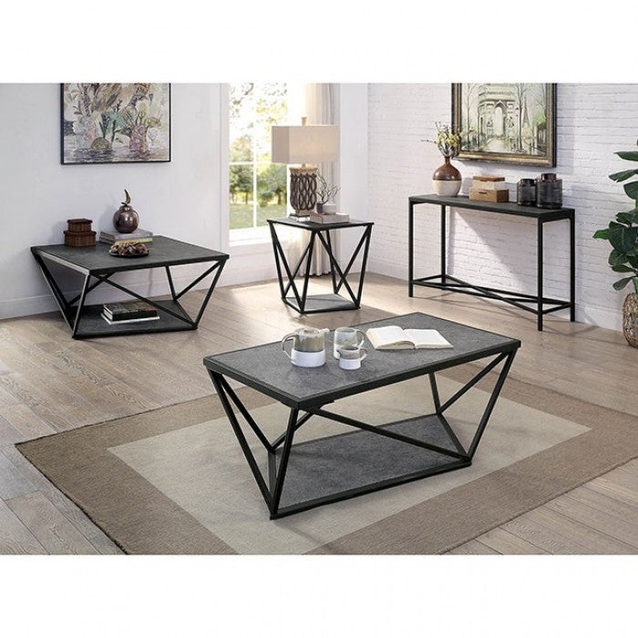 Ciana Gray/Sand Black End Table - CM4744E