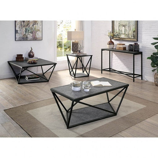 Ciana Gray/Sand Black End Table - CM4744E