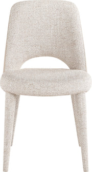 Cici Fabric Upholstered Dining Chair in Beige, Set of 2 - 88010Beige-C