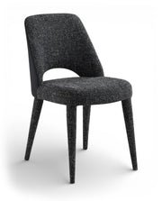 Cici Fabric Upholstered Dining Chair in Black, Set of 2 - 88010Black-C