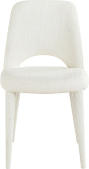 Cici Fabric Upholstered Dining Chair in Cream, Set of 2 - 88010Cream-C