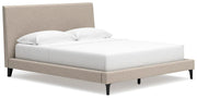 Cielden California King Upholstered Bed with Roll Slats, Chest and  Nightstand in Soft Gray - PKG022921