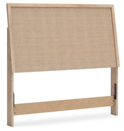 Cielden Full Panel Headboard with Dresser and Nightstand in Two-tone - PKG020444