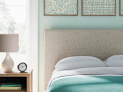Cielden Full Upholstered Bed with Roll Slats, Chest and  Nightstand in Soft Gray - PKG022897