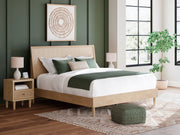 Cielden King Panel Bed with 2 Nightstands in Two-tone - PKG018922