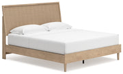 Cielden King Panel Bed with 2 Nightstands in Two-tone - PKG018922