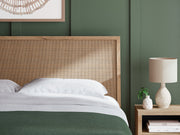 Cielden King Panel Headboard with Mirrored Dresser, Chest and 2 Nightstands in Two-tone - PKG018670