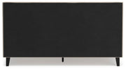 Cielden King Upholstered Bed with Roll Slats and Dresser in Soft Gray - PKG022917