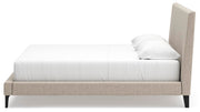 Cielden King Upholstered Bed with Roll Slats, Chest and  Nightstand in Soft Gray - PKG022913