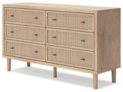 Cielden Queen Panel Bed with Dresser and 2 Nightstands in Two-tone - PKG018917