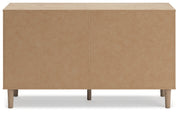 Cielden Queen Panel Bed with Dresser and 2 Nightstands in Two-tone - PKG018917