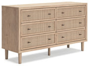 Cielden Queen Panel Headboard with Dresser in Two-tone - PKG018681