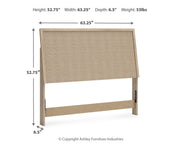 Cielden Queen Panel Headboard with Dresser in Two-tone - PKG018681