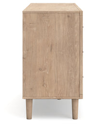 Cielden Queen Panel Headboard with Dresser in Two-tone - PKG018681