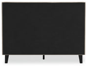 Cielden Soft Gray Full Upholstered Bed with Roll Slats - B1199-72