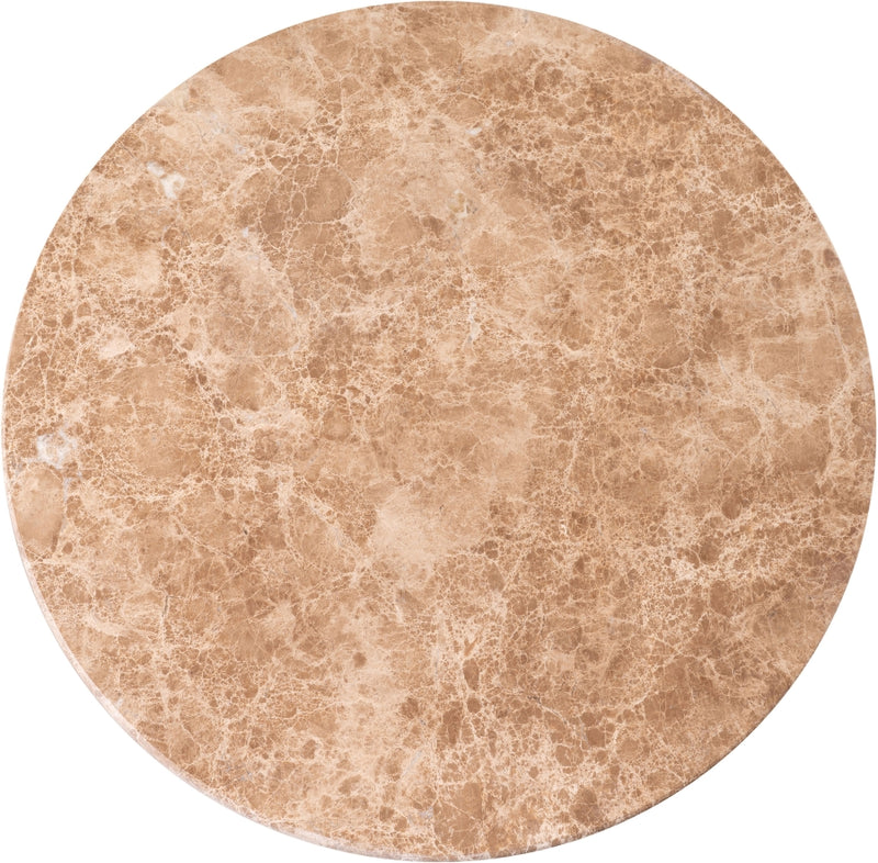 Cindra Genuine Marble Top And Iron Base Coffee Table in Beige - 66020Beige-CT