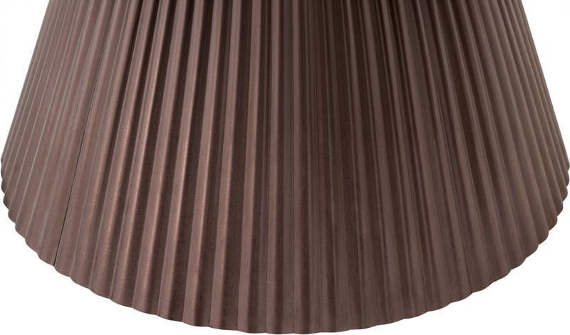 Cindra Genuine Marble Top And Iron Base Coffee Table in Brown - 66021Brown-CT