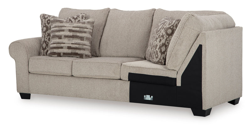 Claireah Umber 3 - Piece LAF Sectional - Gate FurnitureSectional