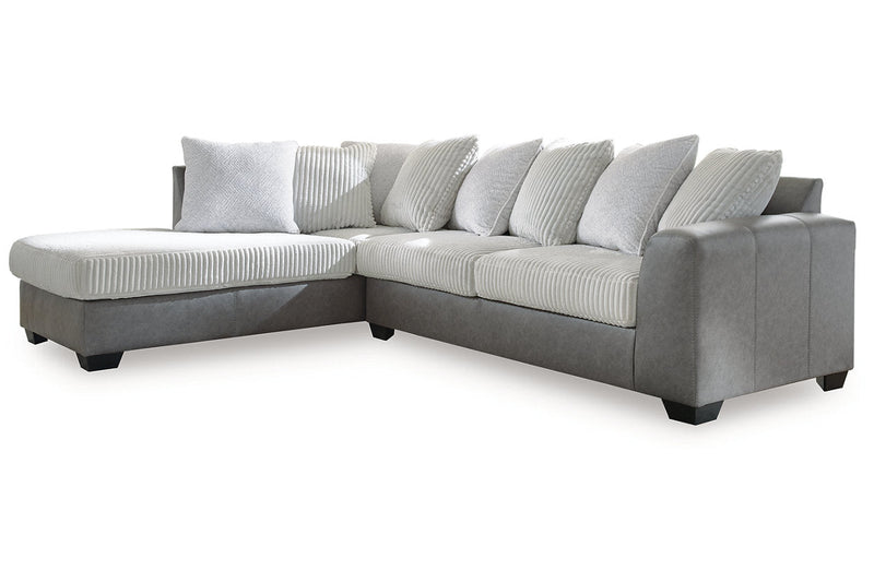 Clairette Court Alloy 2 - Piece Sectional with Chaise - Gate FurnitureSectional