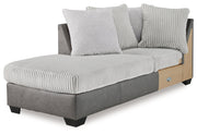 Clairette Court Alloy Left-Arm Facing Corner Chaise - 3150316