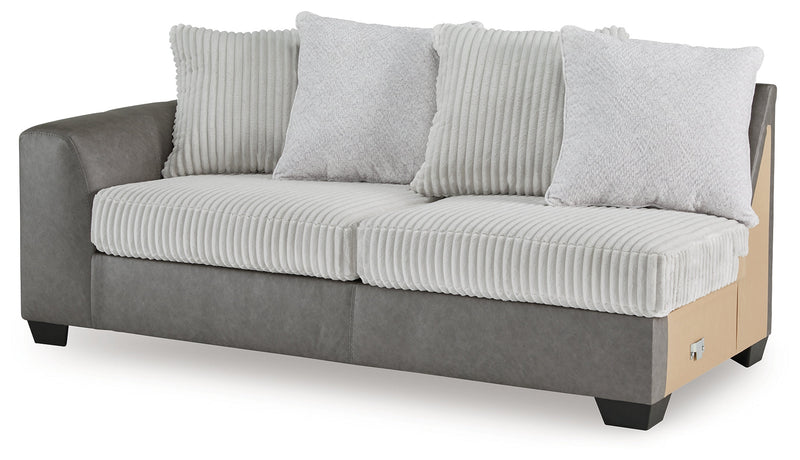 Clairette Court Alloy Left-Arm Facing Sofa - 3150366
