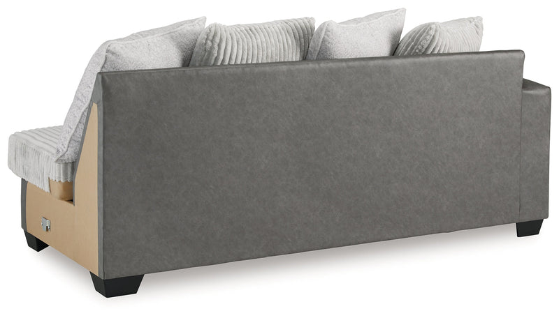 Clairette Court Alloy Left-Arm Facing Sofa - 3150366